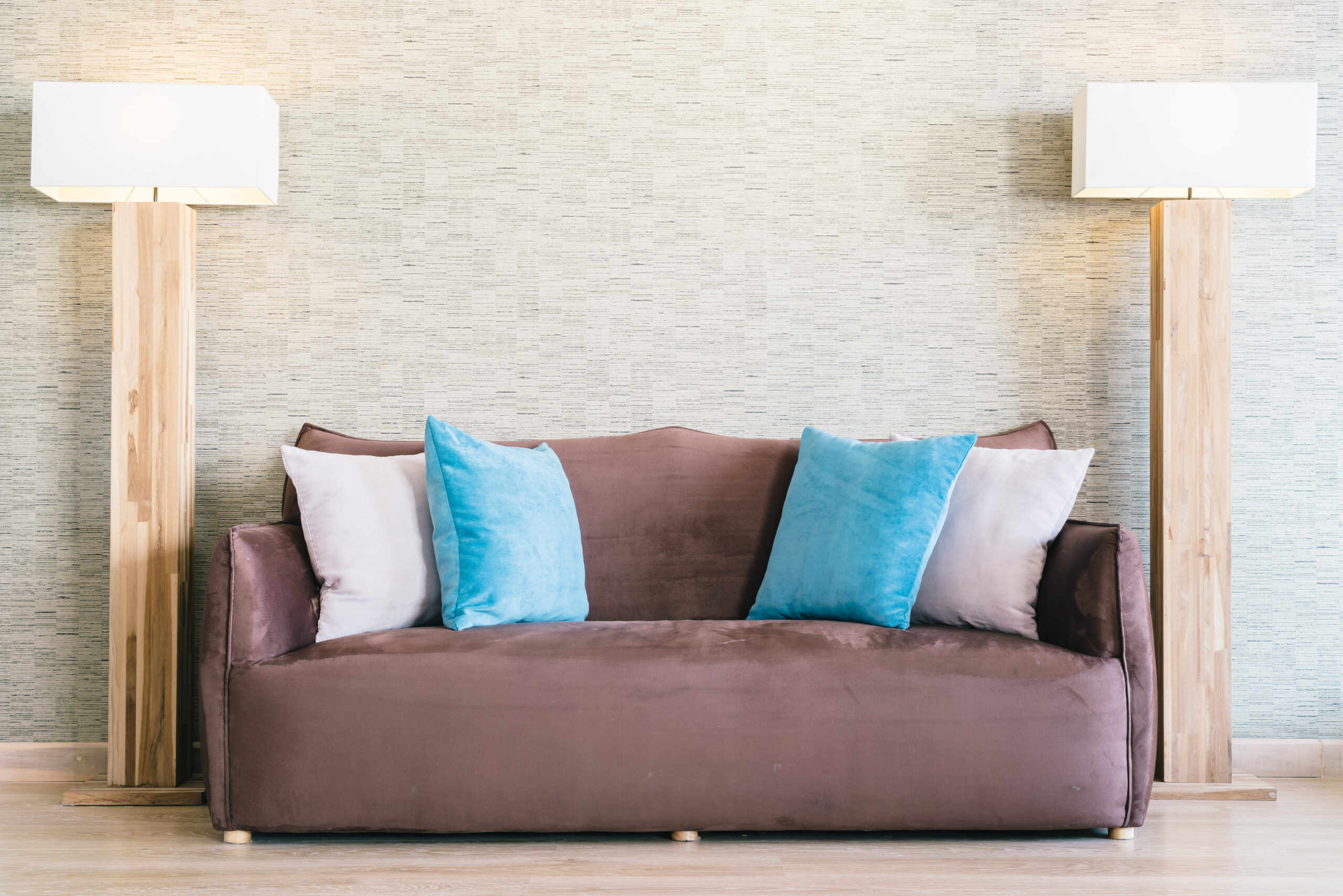 Pillow and Sofa decoration in luxury livingroom interior - Filter effect