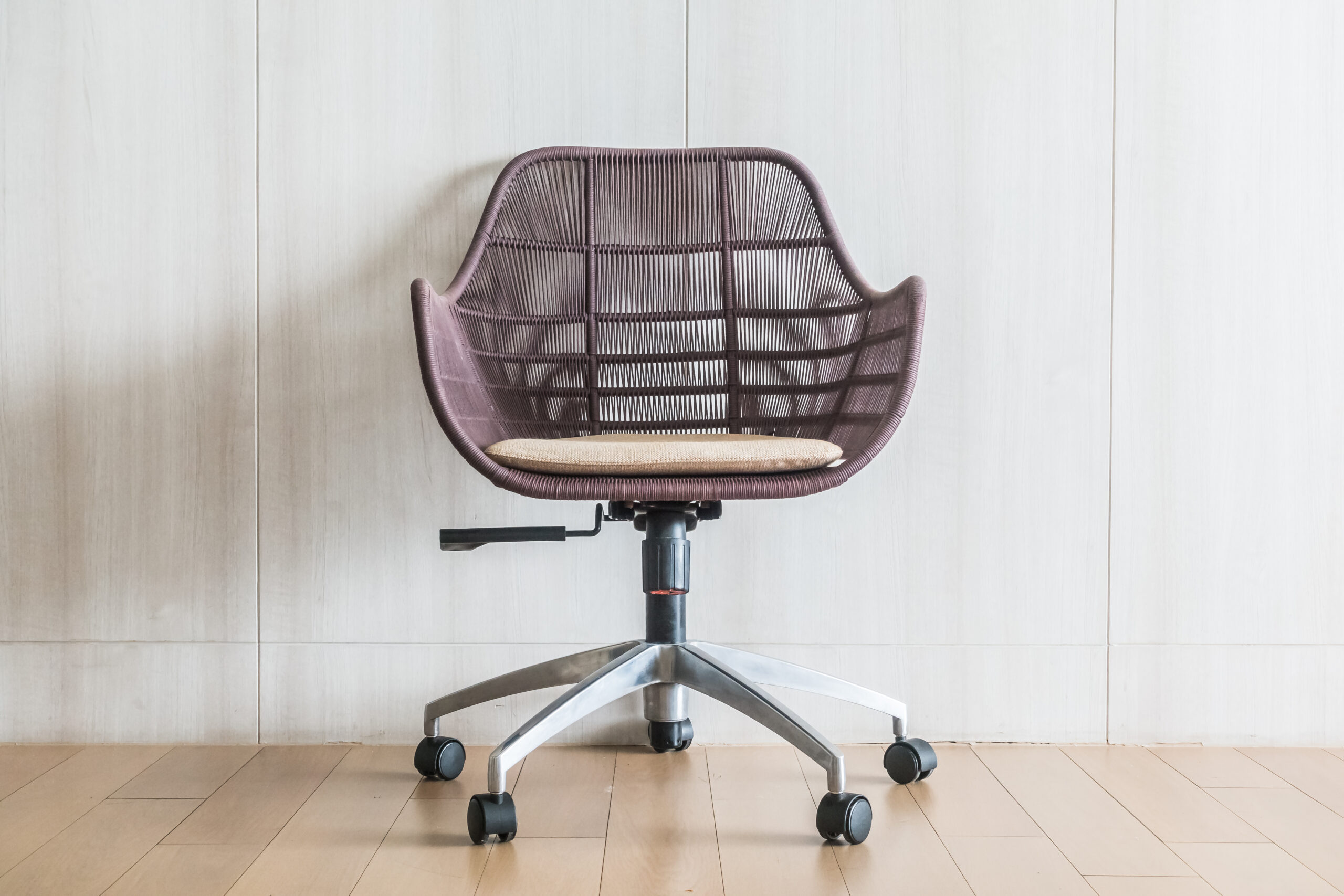 Modern office chair decoration interior of room with copy space